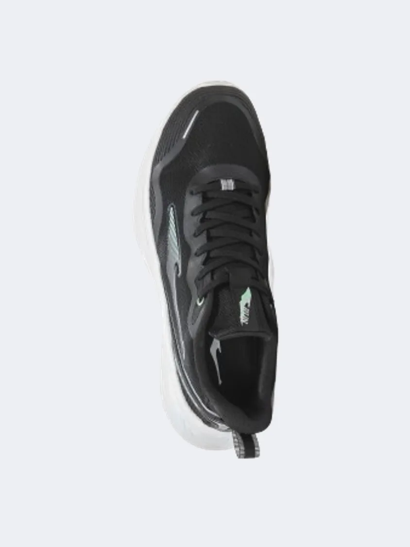 Erke Cushioning Men Running Shoes Black/Green Mens Casual Everyday Sneakers