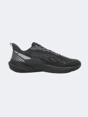 Erke Cushioning Men Running Shoes Black/Silver Mens shoes for everyday urban style