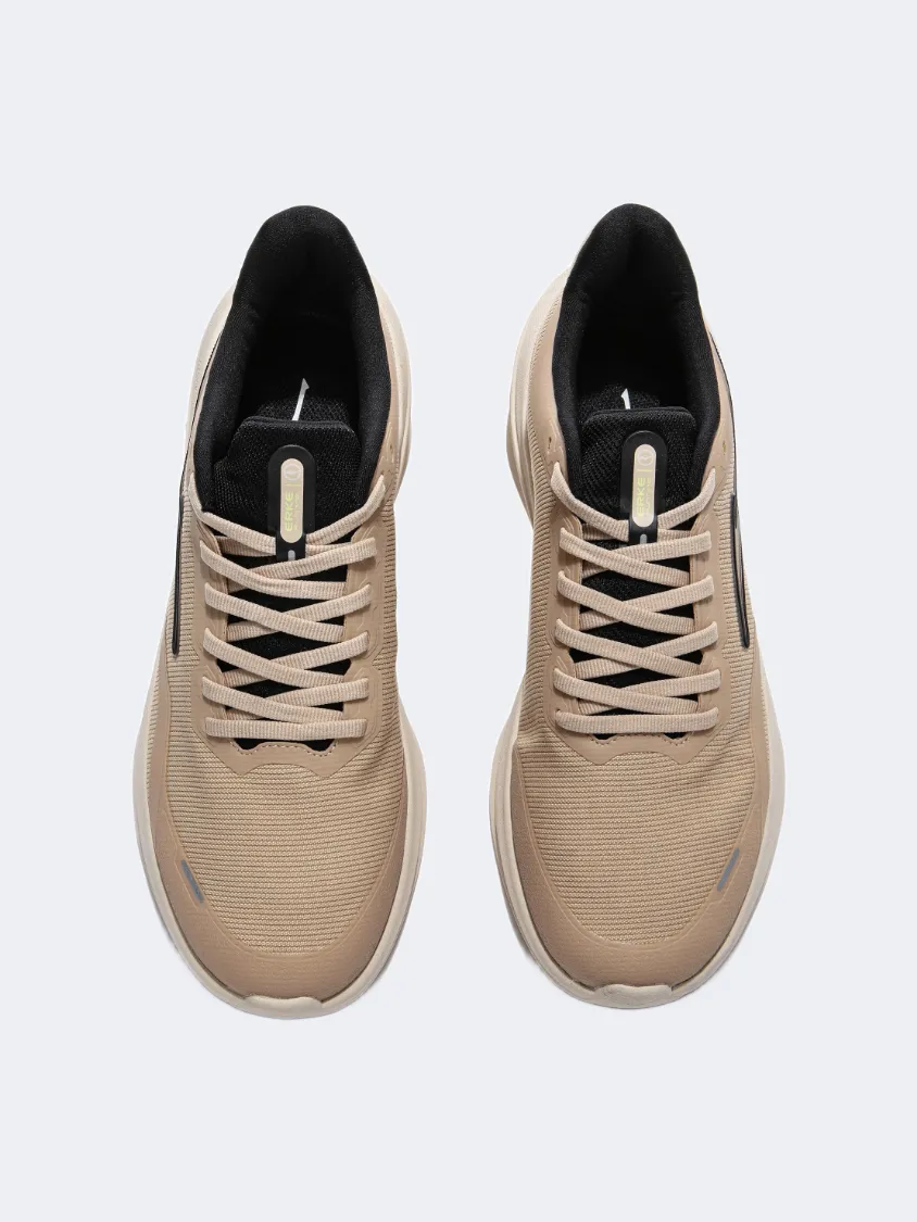 Erke Cushioning Men Running Shoesoatmeal/Black Mens Urban Style Comfort Shoes