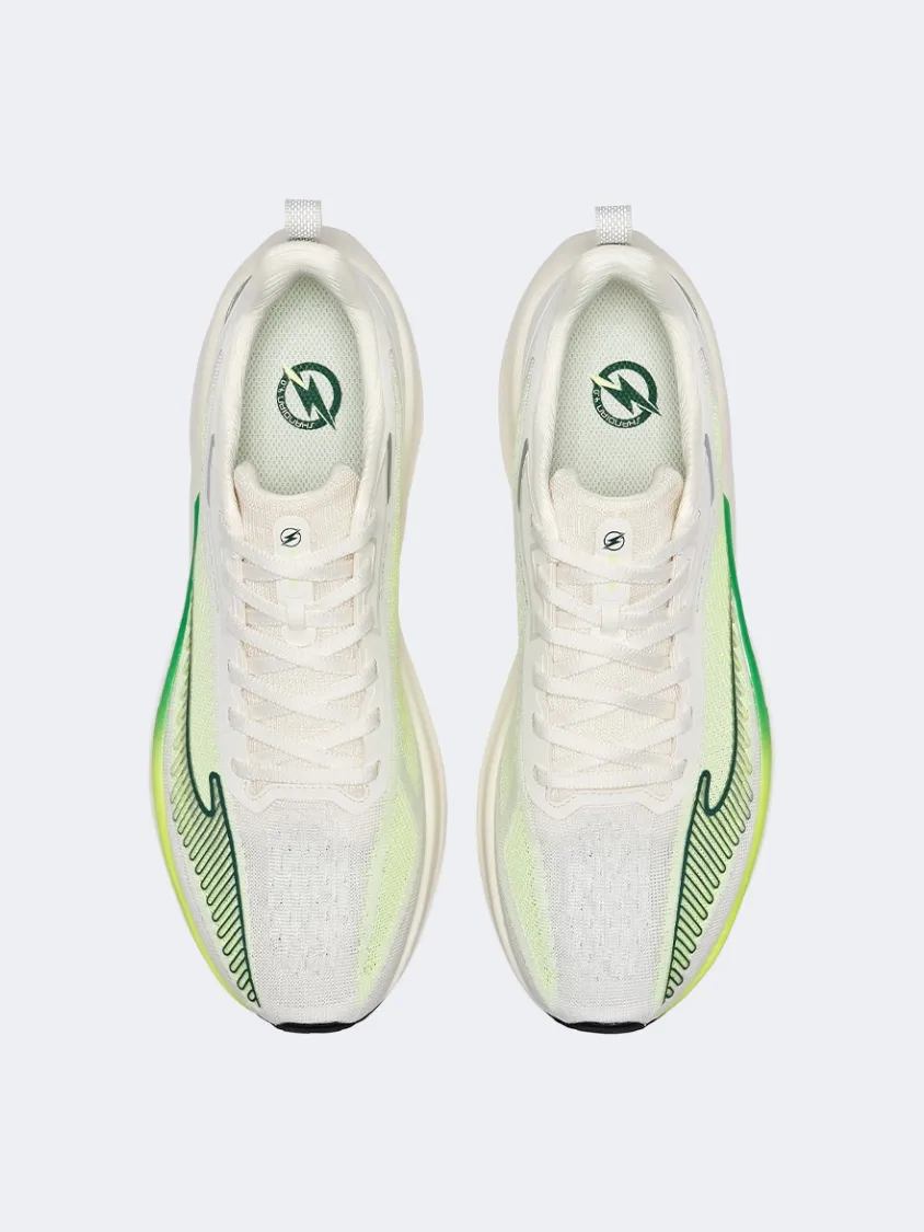 Erke Men Running Shoes Light White/Lemon Mens Urban Style Comfort Shoes