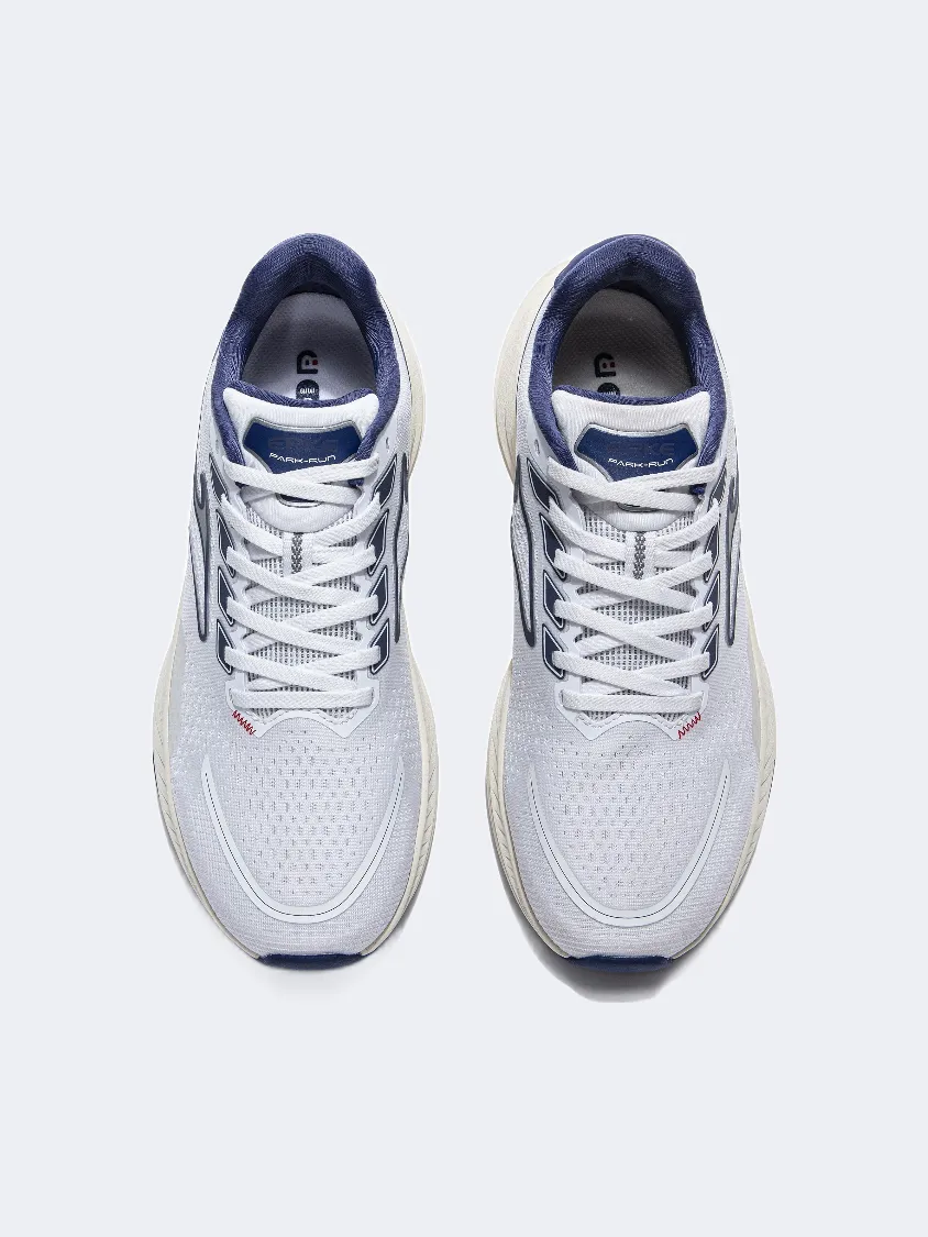 Erke Men Running Shoes White/Dark Blue Mens Urban Style Comfort Shoes