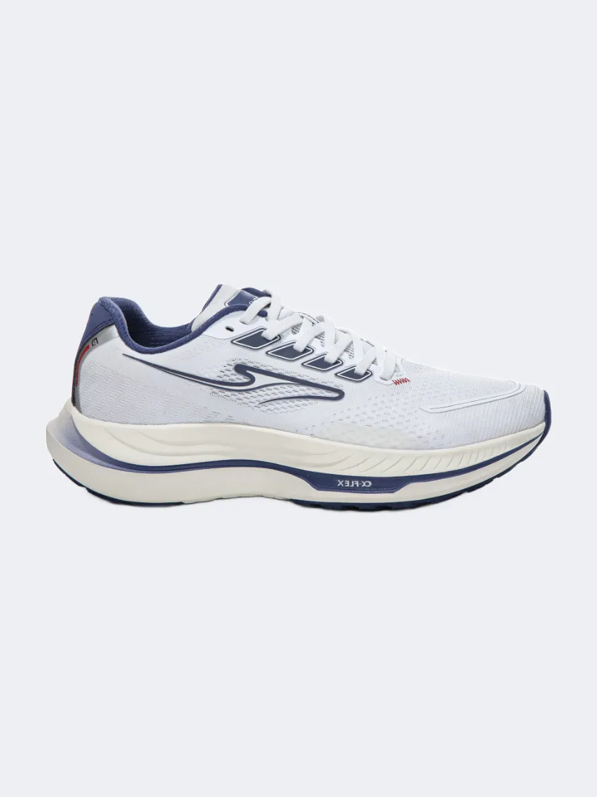 Erke Men Running Shoes White/Dark Blue Essential mens casual shoes for comfort