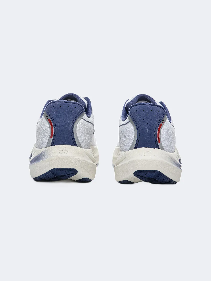 Erke Men Running Shoes White/Dark Blue Mens Urban Style Comfort Shoes