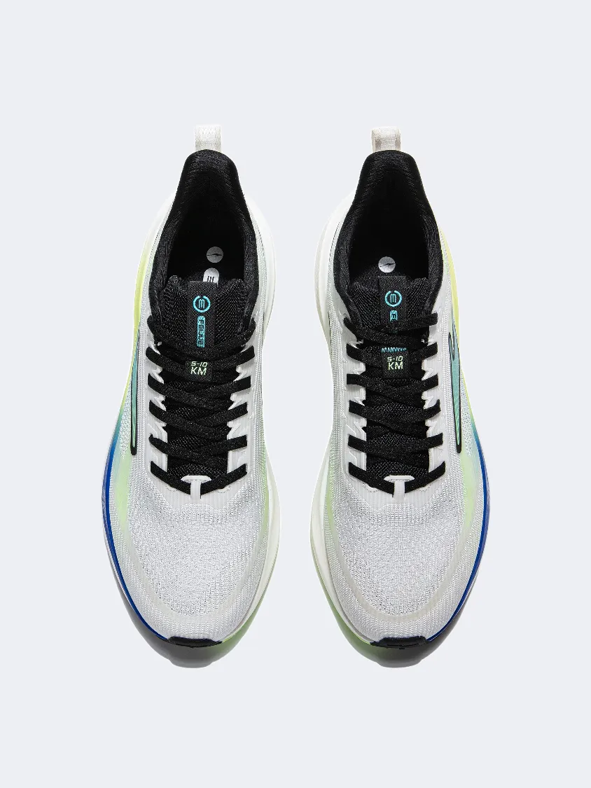 Erke Men Training Shoes Light White/Black Mens Urban Style Comfort Shoes