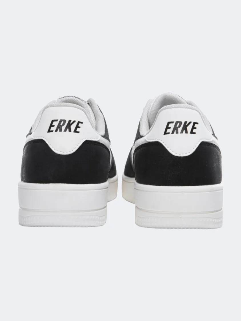 Erke Skateboard Men Lifestyle Shoes Light White/Black Mens Urban Style Comfort Shoes