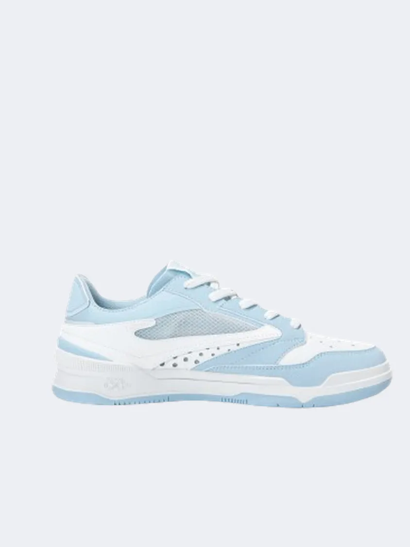 Erke Skateboard Men Lifestyle Shoes White/Light Blue Mens shoes for everyday urban style