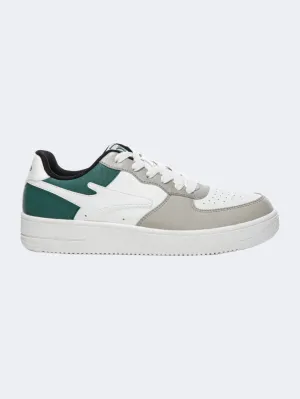 Erke Skateboard Men Lifestyle Sneaker White/Grey/Green Essential mens casual shoes for comfort