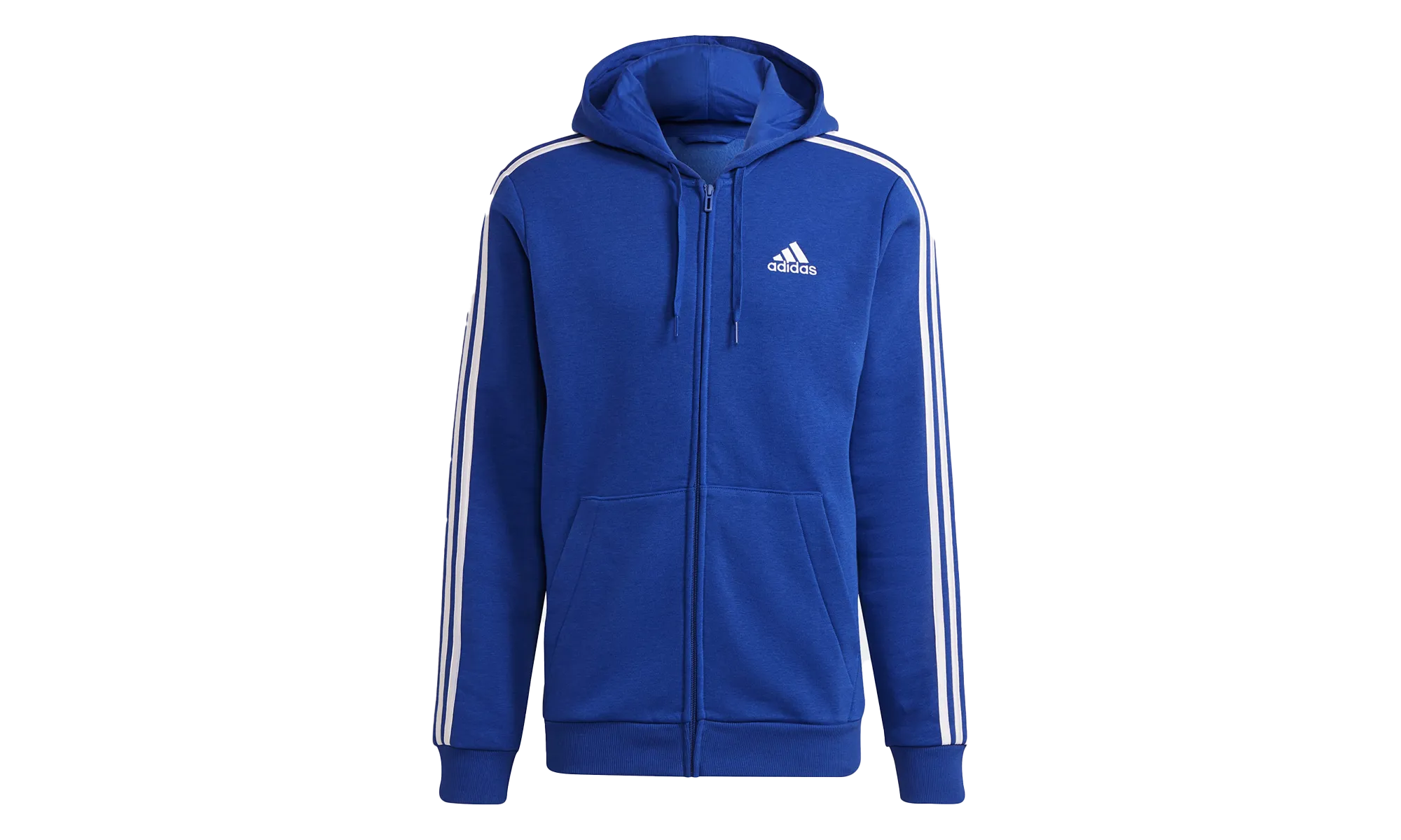 Essentials Fleece 3-Stripes Full-Zip Hoodie "Black" Adidas Men's varieties