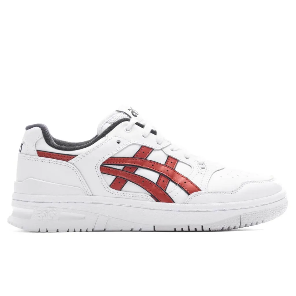 EX89 - White/Spice Latte Asics running shoes with gel cushioning