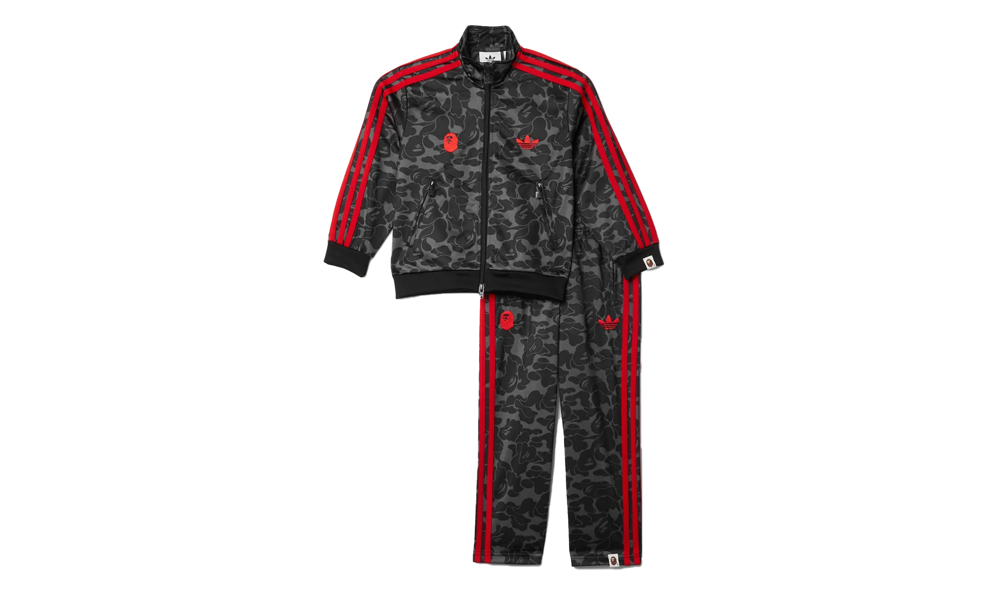 Firebird Tracksuit Kids "BAPE - Black" Adidas Grade School shoes