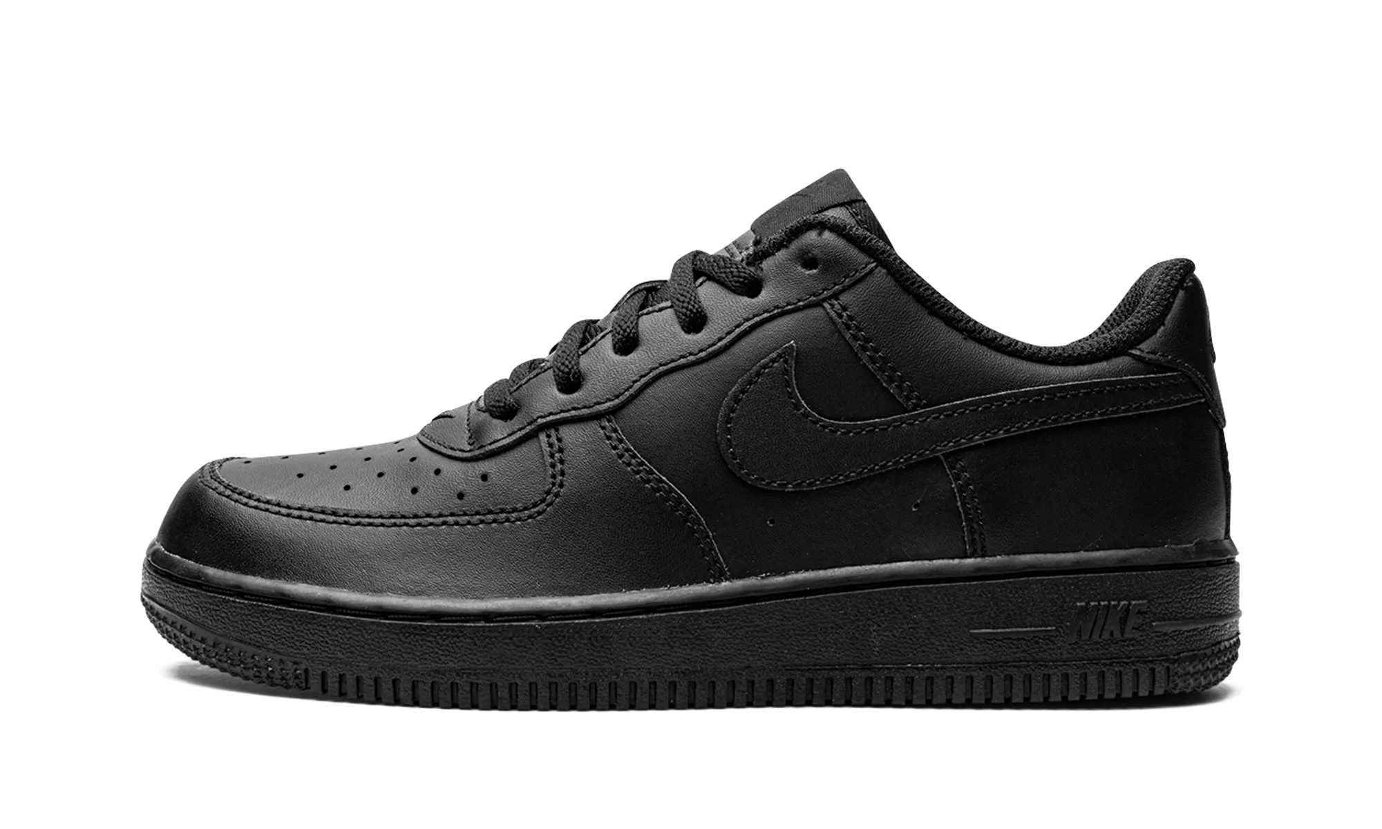 Force 1 LE PS "Triple Black" nike preschool slip-on sneakers
