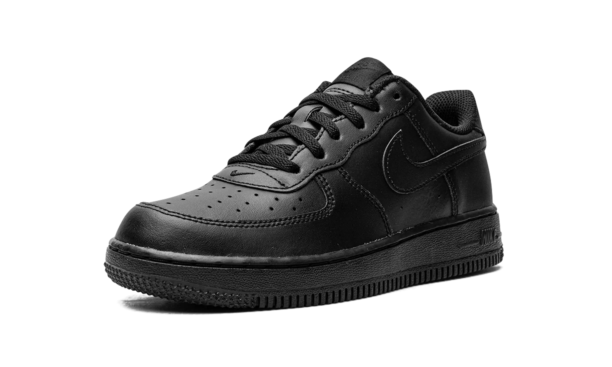 Force 1 LE PS "Triple Black" nike preschool slip-on sneakers