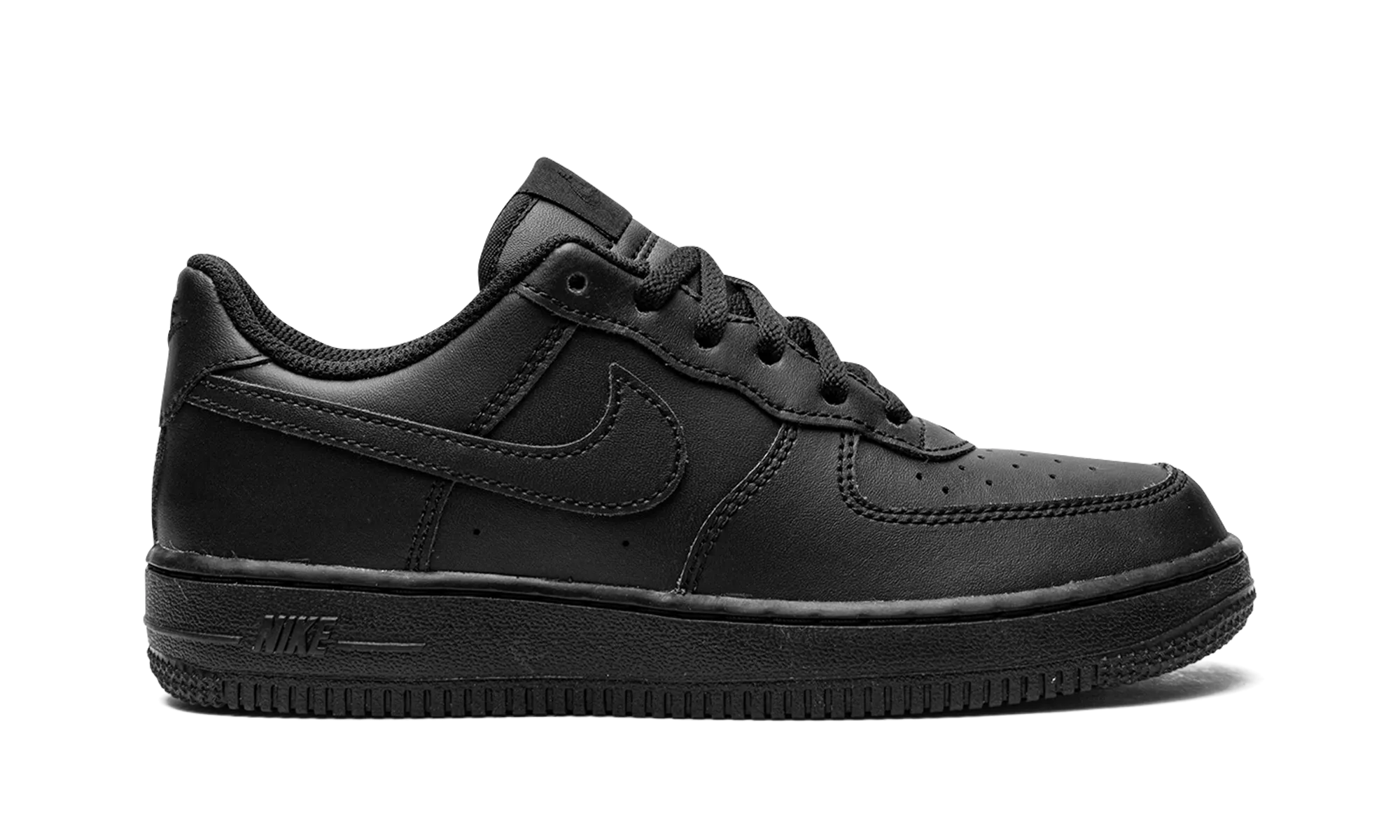 Force 1 LE PS "Triple Black" nike preschool slip-on sneakers