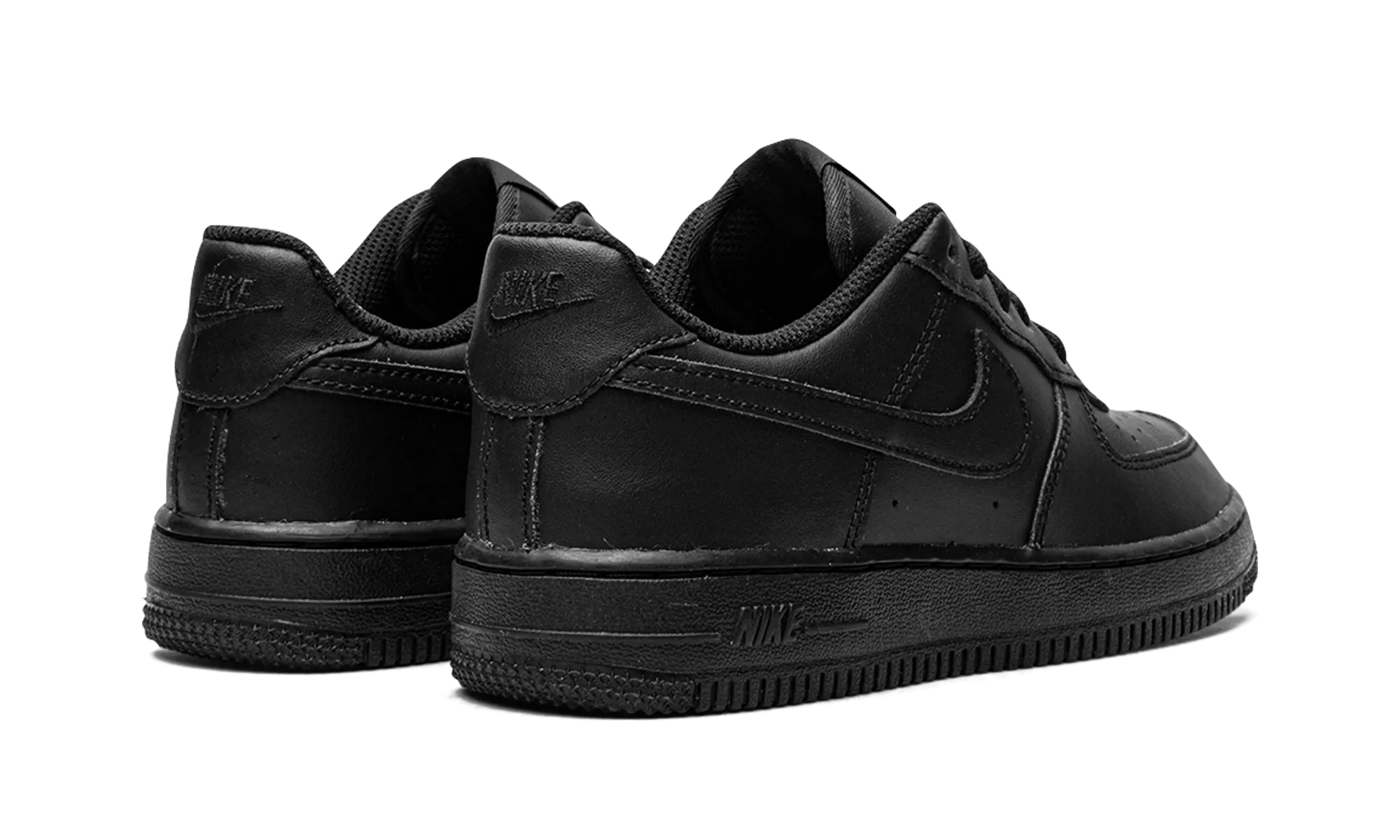 Force 1 LE PS "Triple Black" nike preschool slip-on sneakers