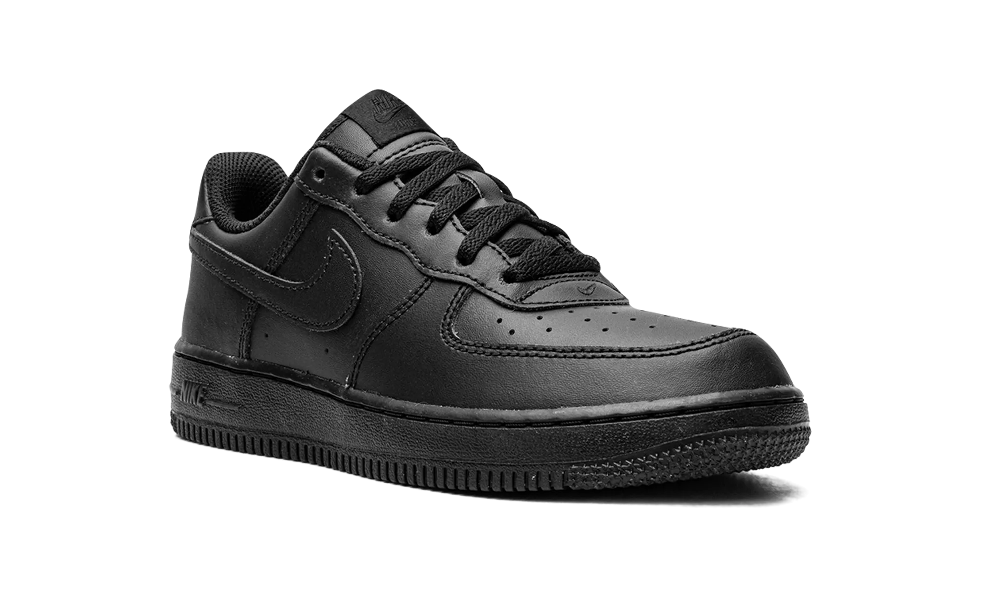 Force 1 LE PS "Triple Black" nike preschool slip-on sneakers