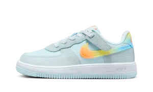 Force 1 Low EasyOn PS "Glacier Blue Light Lemon Twist Aquarius Blue Total Orange" Nike Pre School shoes