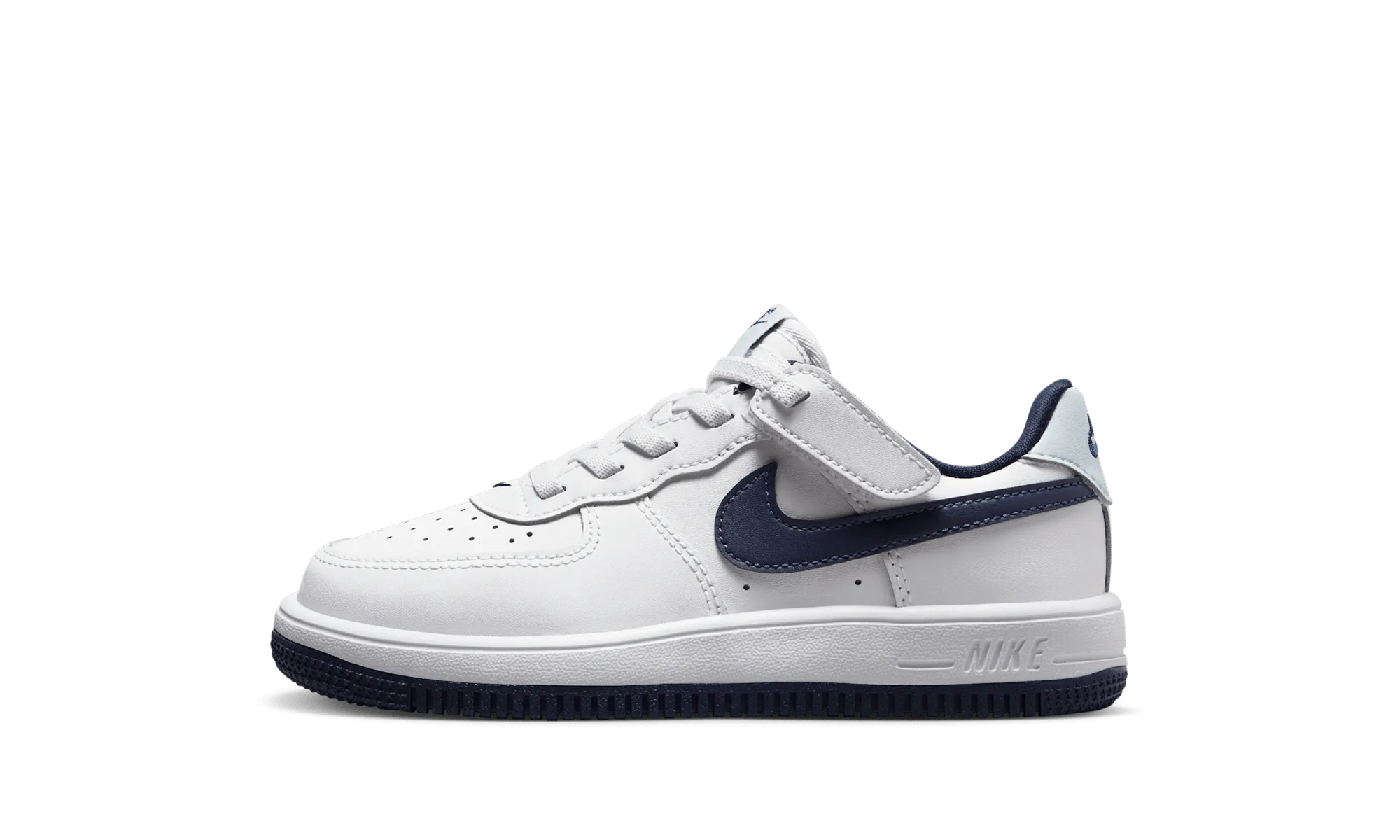 Force 1 Low EasyOn PS "White Football Grey Midnight Navy" Nike Pre School shoes