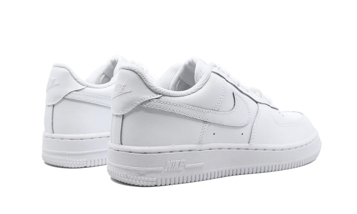 Force 1 (PS) "White on White" nike preschool slip-on sneakers