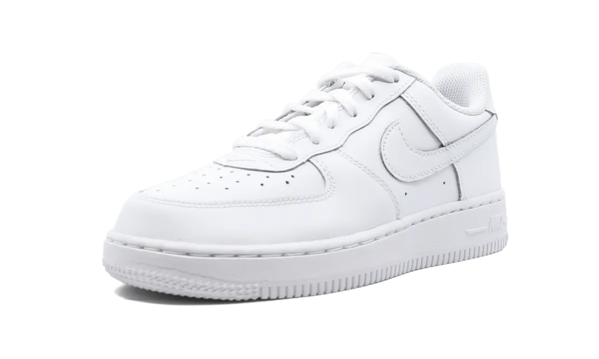 Force 1 (PS) "White on White" nike preschool slip-on sneakers