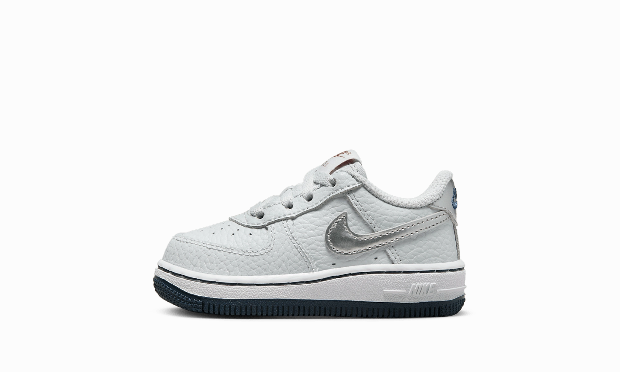 FORCE 1 TD "Pure Platinum/Barely Grape/Midnight Navy/Metallic Silver" Nike Toddler shoes