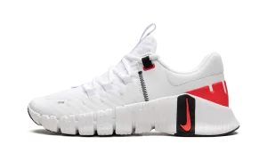Free Metcon 5 "White Bright Crimson" Nike Mens sneakers