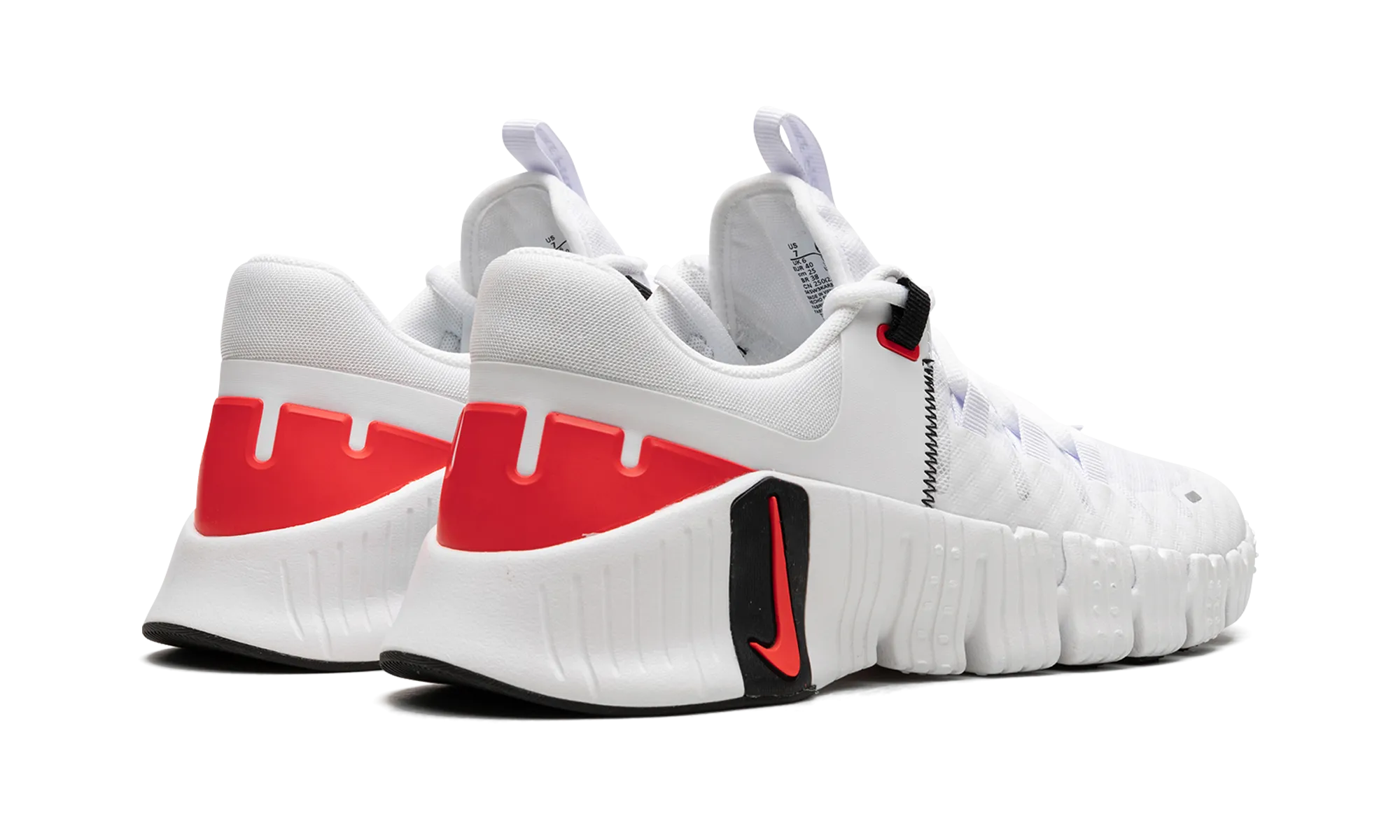 Free Metcon 5 "White Bright Crimson" nike breathable mens trainers