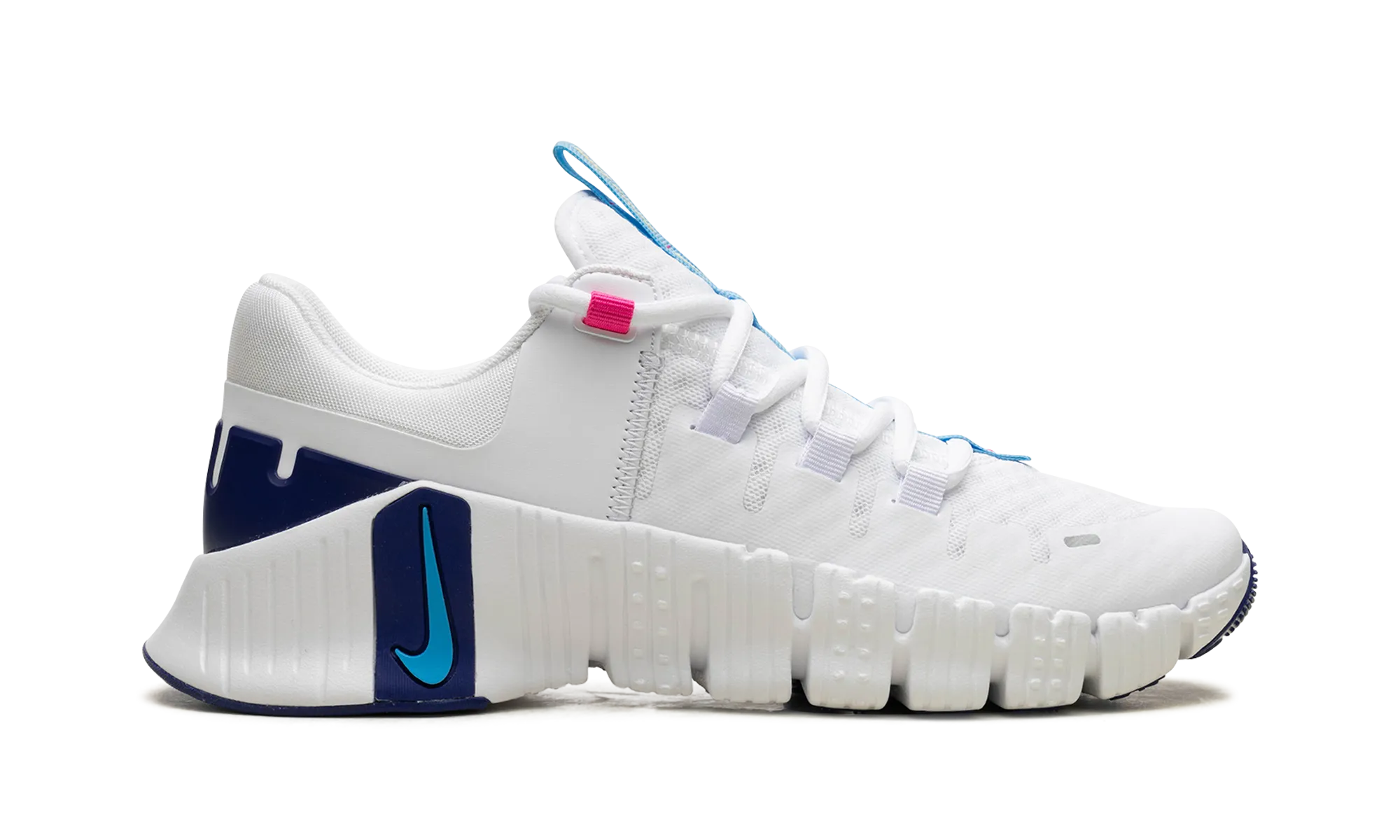 FREE METCON 5 WMNS "WHITE AQUARIUS BLUE" nike womens casual sneakers