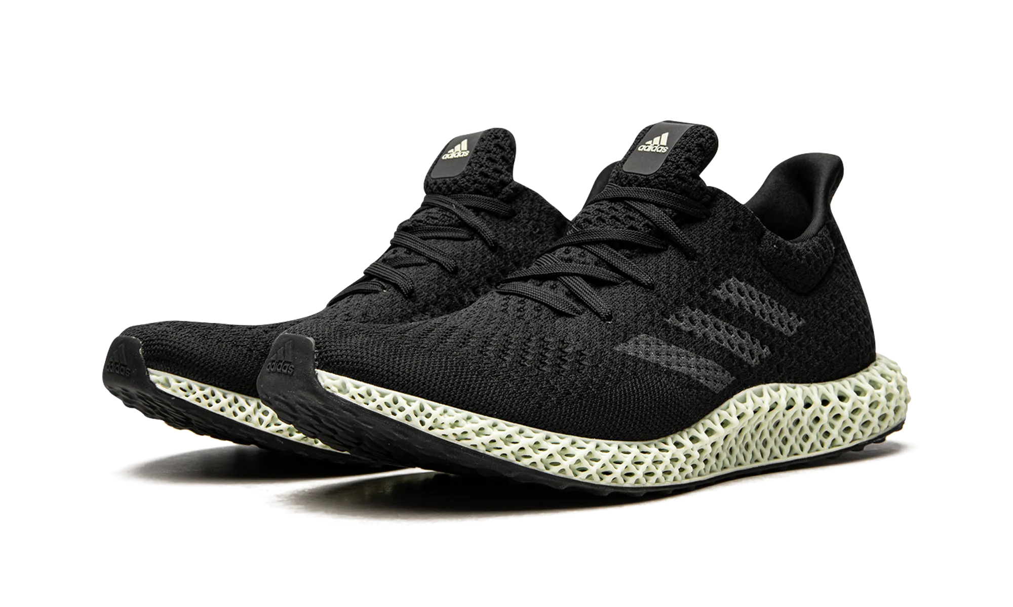 Futurecraft 4D "Core Black / Linen Green" adidas low-top mens trainers