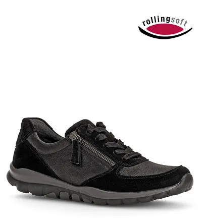GABOR ROLLING SOFT 2 ZIP BLACK Gabor women's shoes