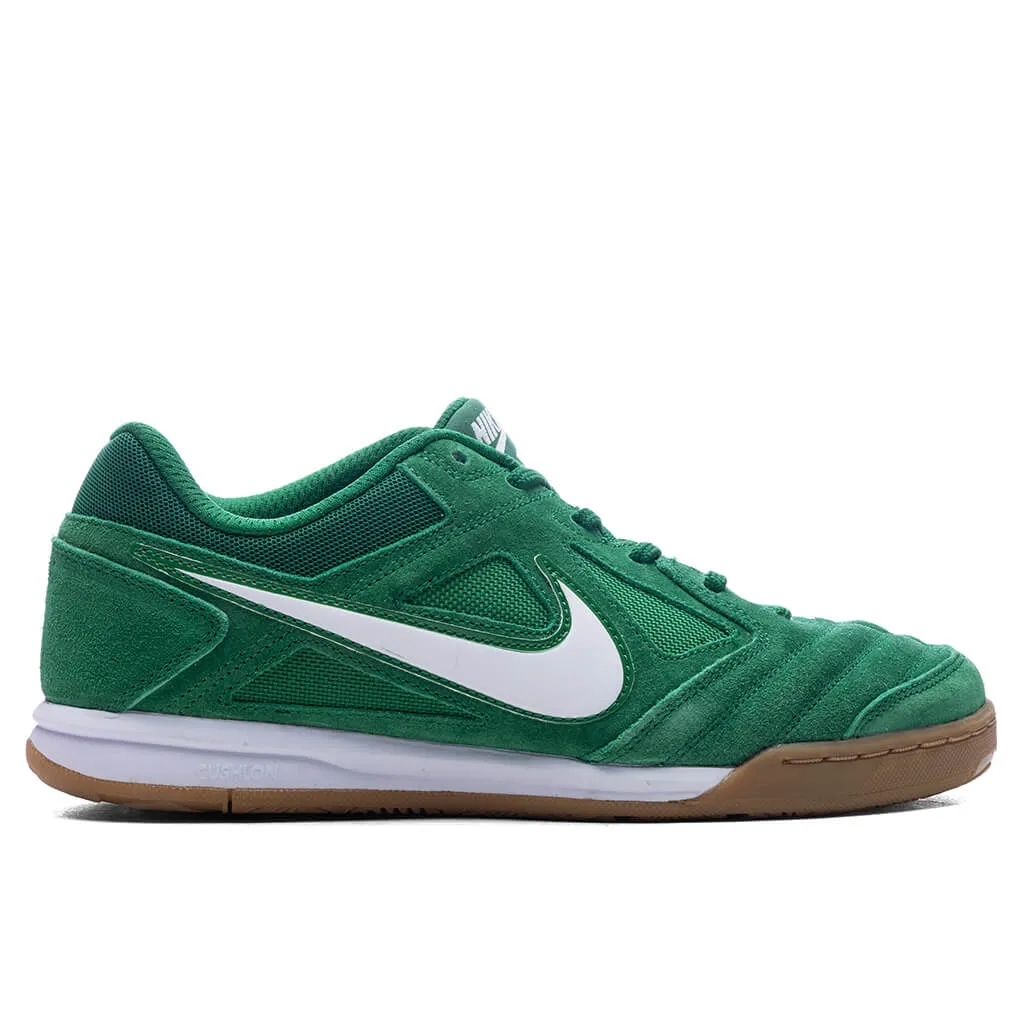 Gato - Pine Green/White/Gum Light Brown Nike fashion sneakers with bold branding