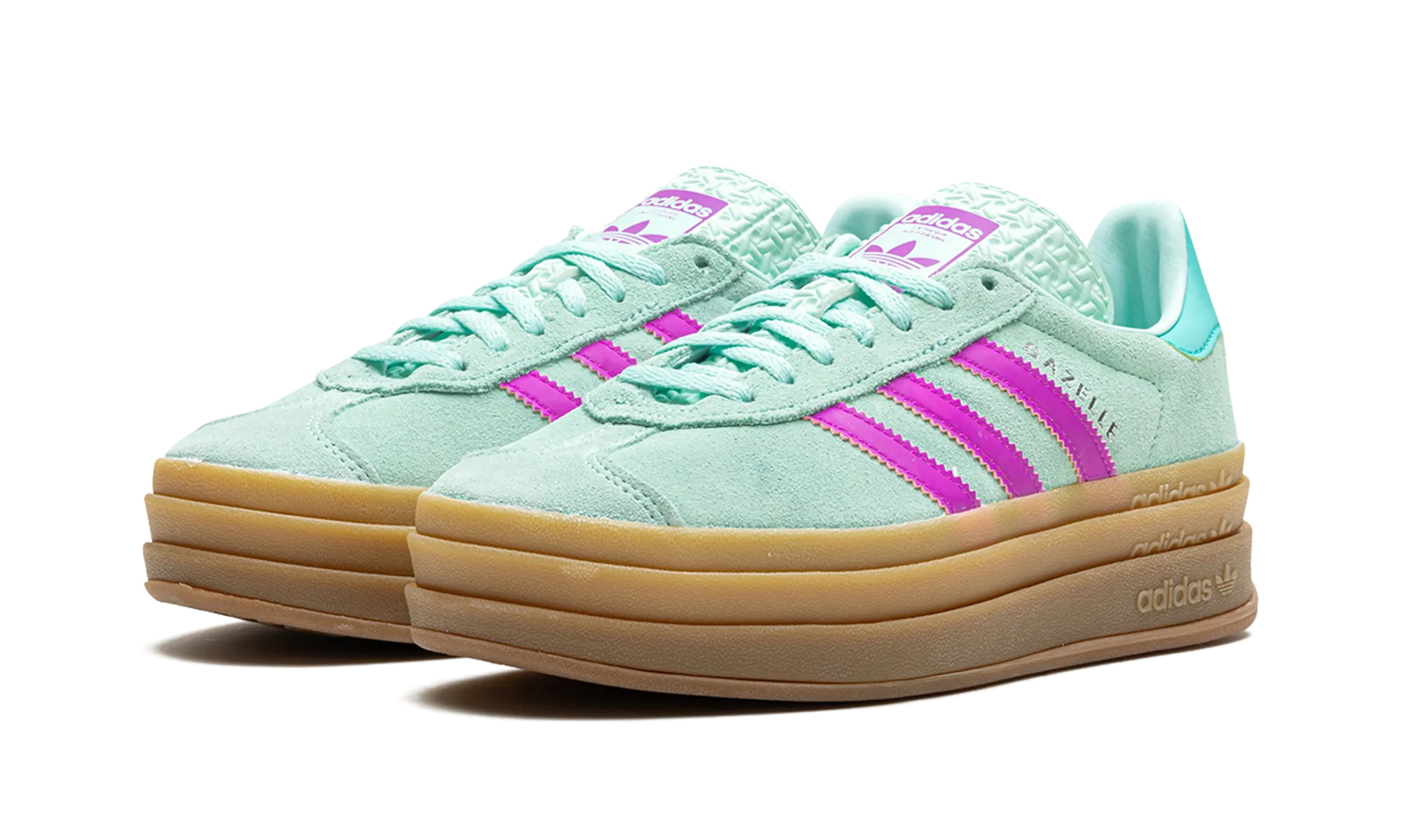 Gazelle Bold GS "Turqoise Pink" adidas grade school sneakers
