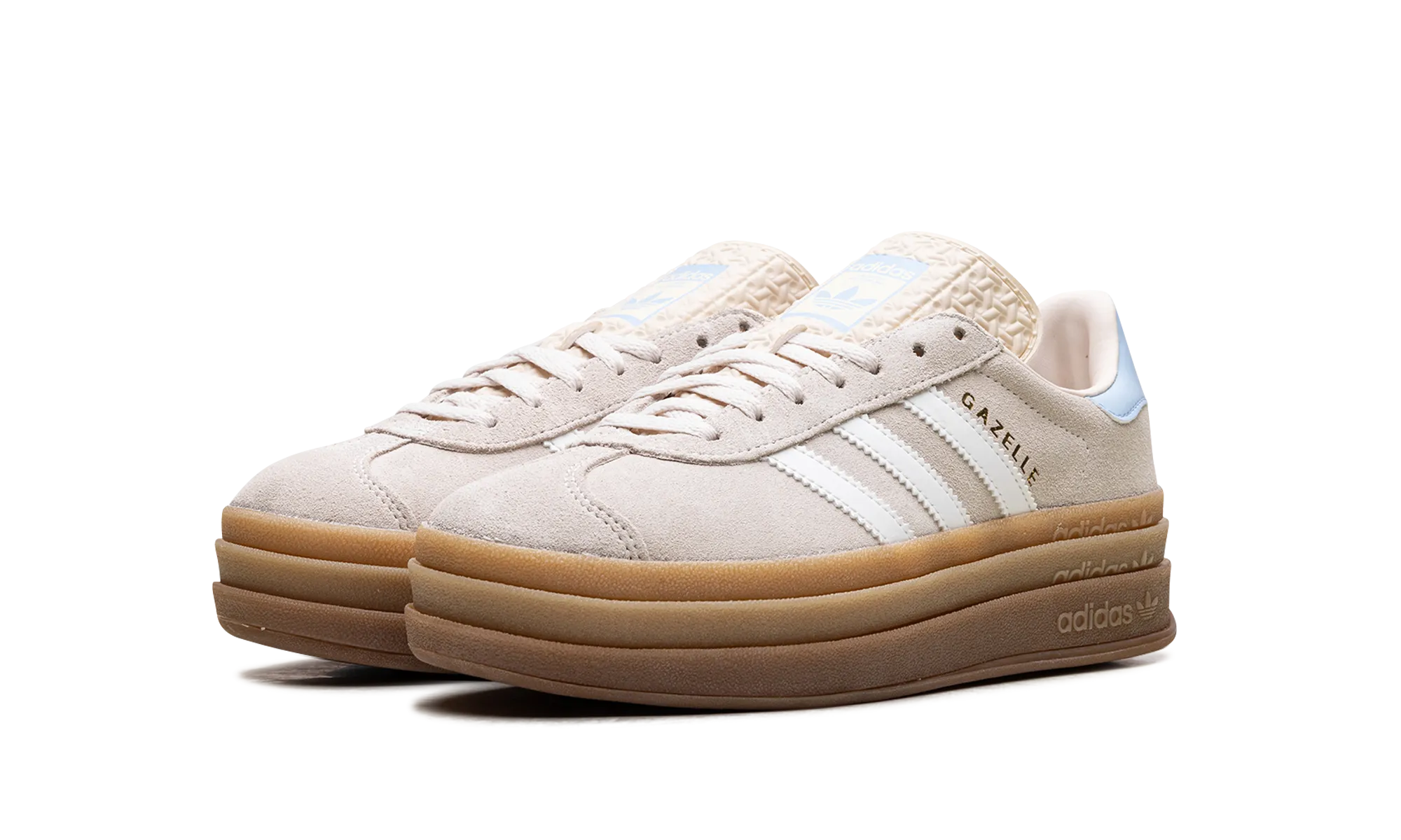 Gazelle Bold GS "Wonder White Clear Sky" adidas grade school sneakers