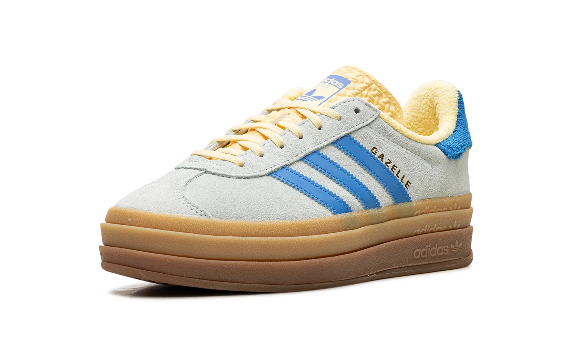 Gazelle Bold Wmns "Almost Blue Yellow" adidas womens workout shoes