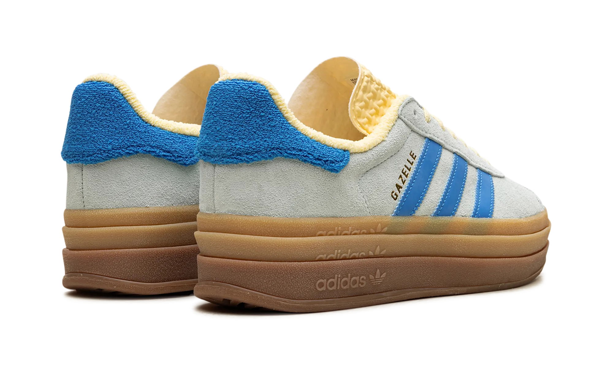 Gazelle Bold Wmns "Almost Blue Yellow" adidas womens workout shoes