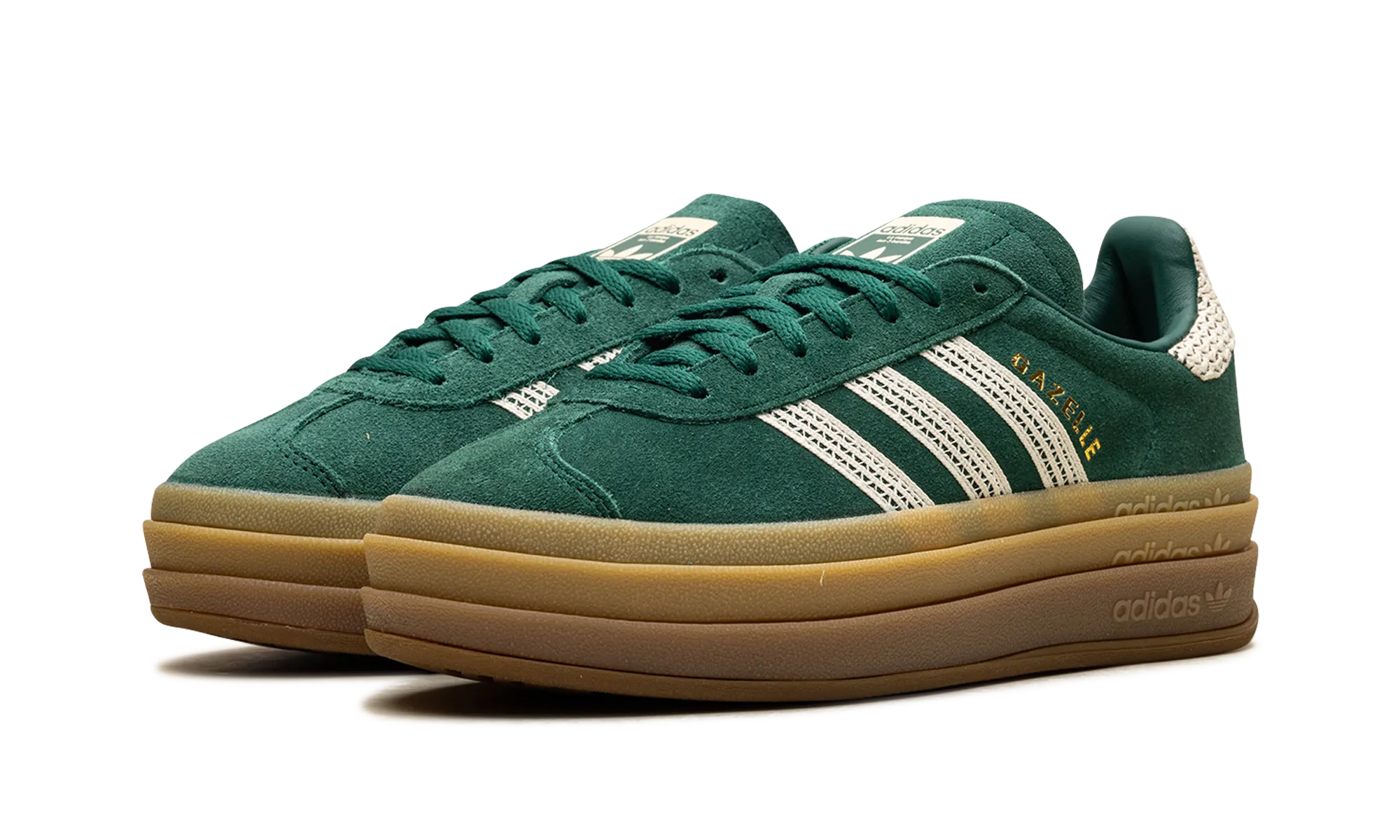 Gazelle Bold WMNS "Collegiate Green White Gold" adidas stylish womens sneakers