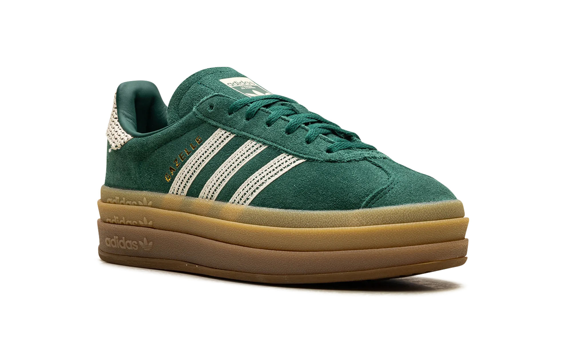 Gazelle Bold WMNS "Collegiate Green White Gold" adidas stylish womens sneakers