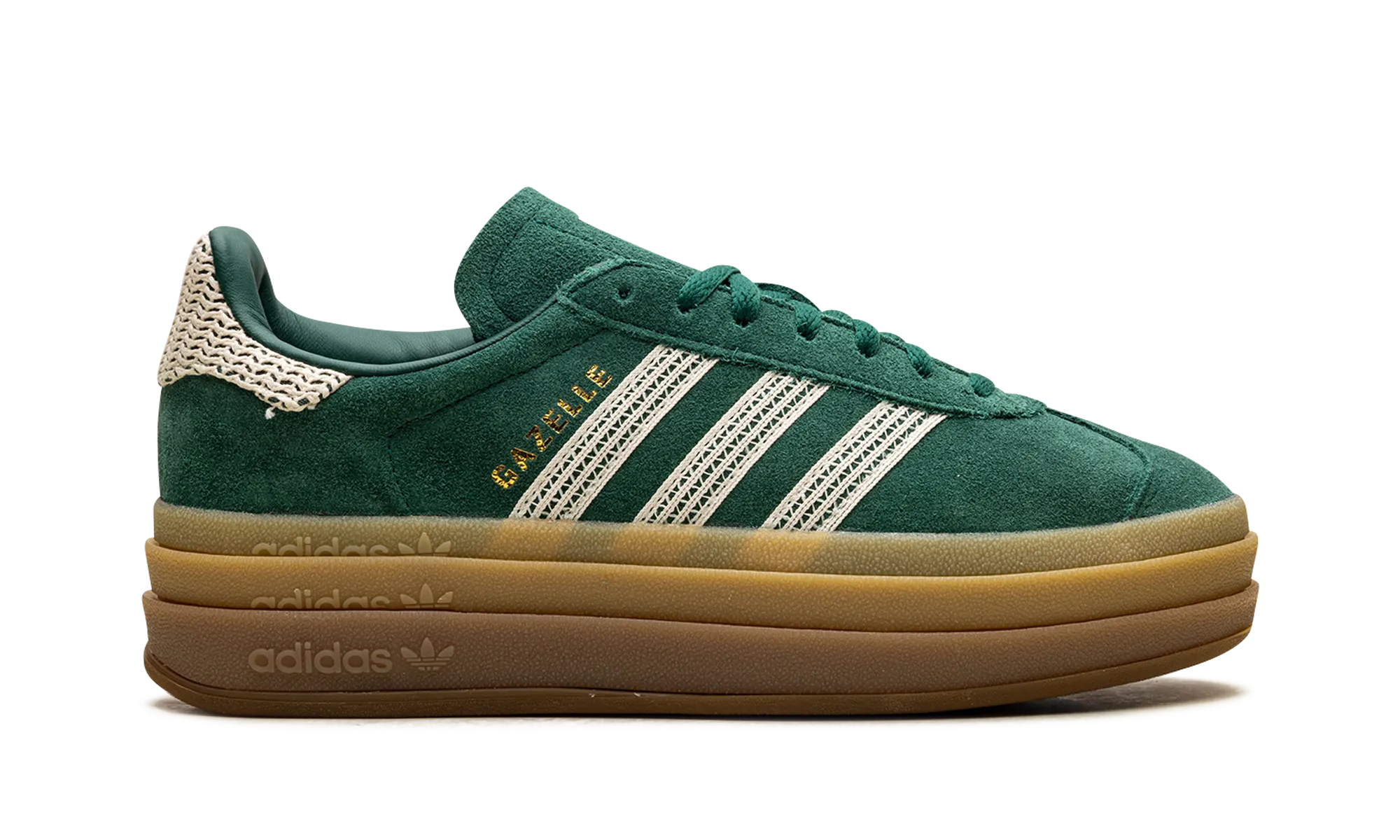 Gazelle Bold WMNS "Collegiate Green White Gold" adidas stylish womens sneakers
