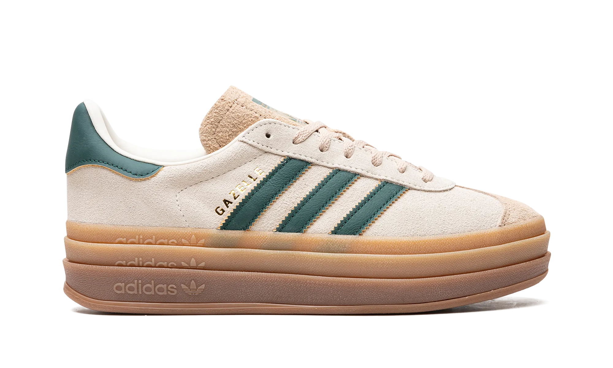 GAZELLE BOLD WMNS "Cream Collegiate Green" adidas stylish womens sneakers