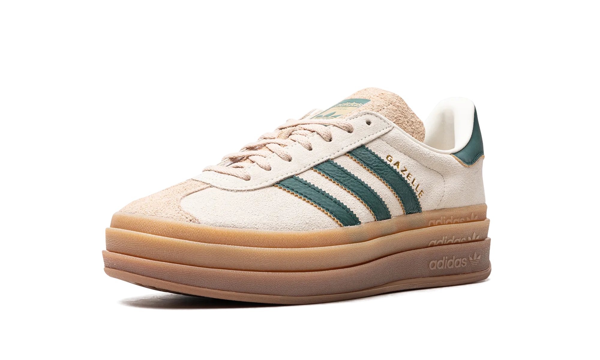 GAZELLE BOLD WMNS "Cream Collegiate Green" adidas stylish womens sneakers