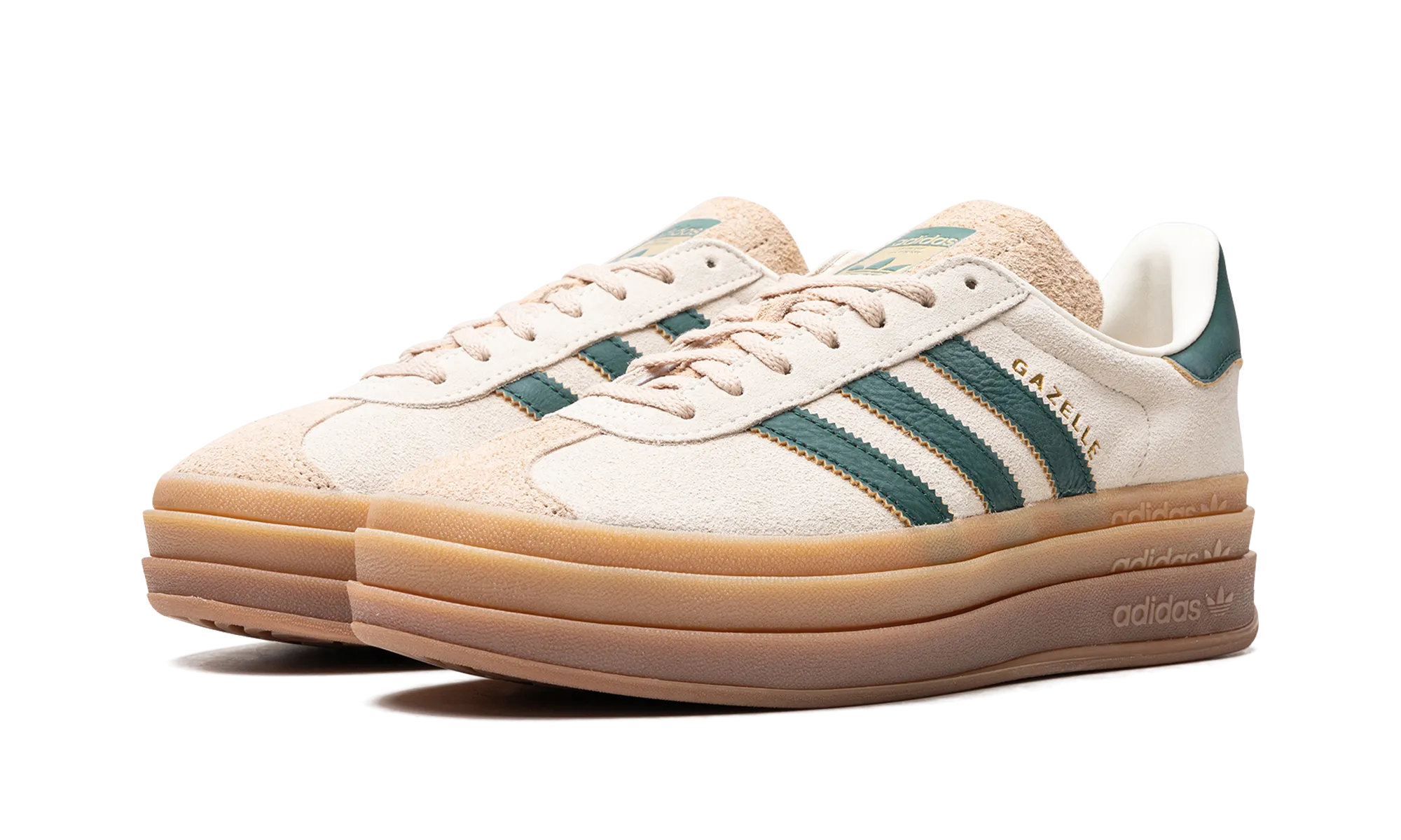 GAZELLE BOLD WMNS "Cream Collegiate Green" adidas stylish womens sneakers