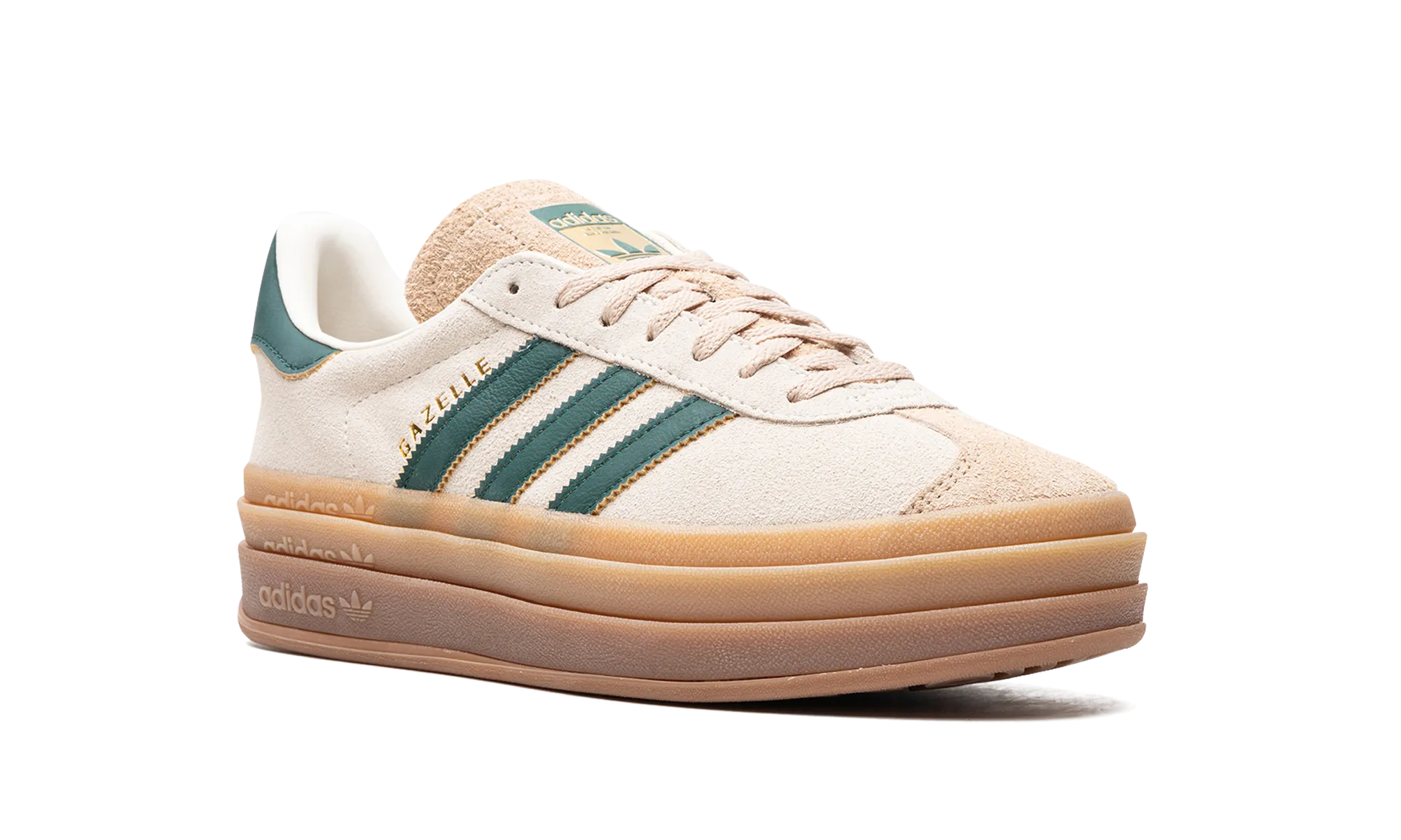 GAZELLE BOLD WMNS "Cream Collegiate Green" adidas stylish womens sneakers