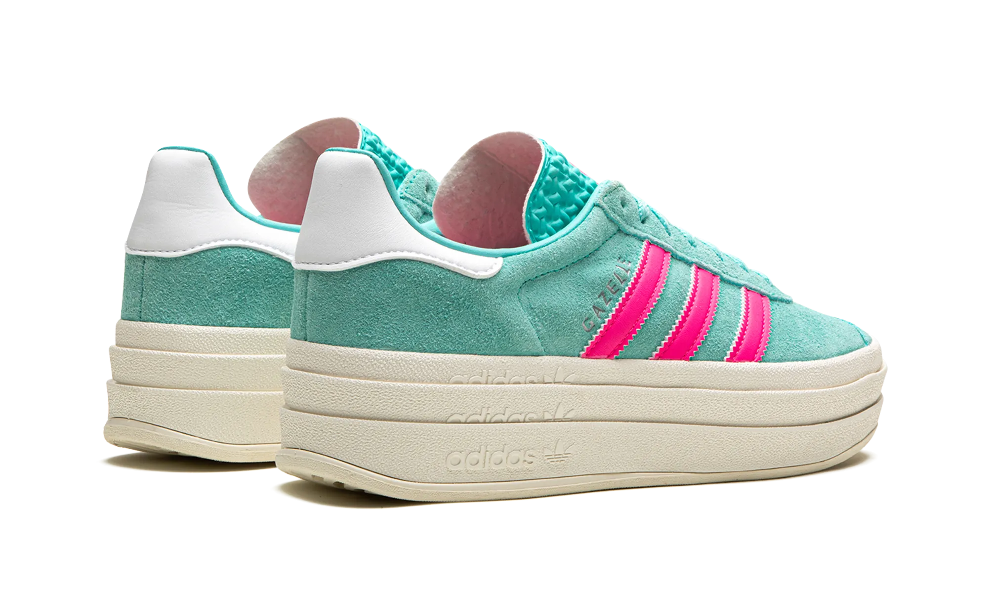 GAZELLE BOLD WMNS "Flash Aqua / Lucid Pink" adidas womens workout shoes