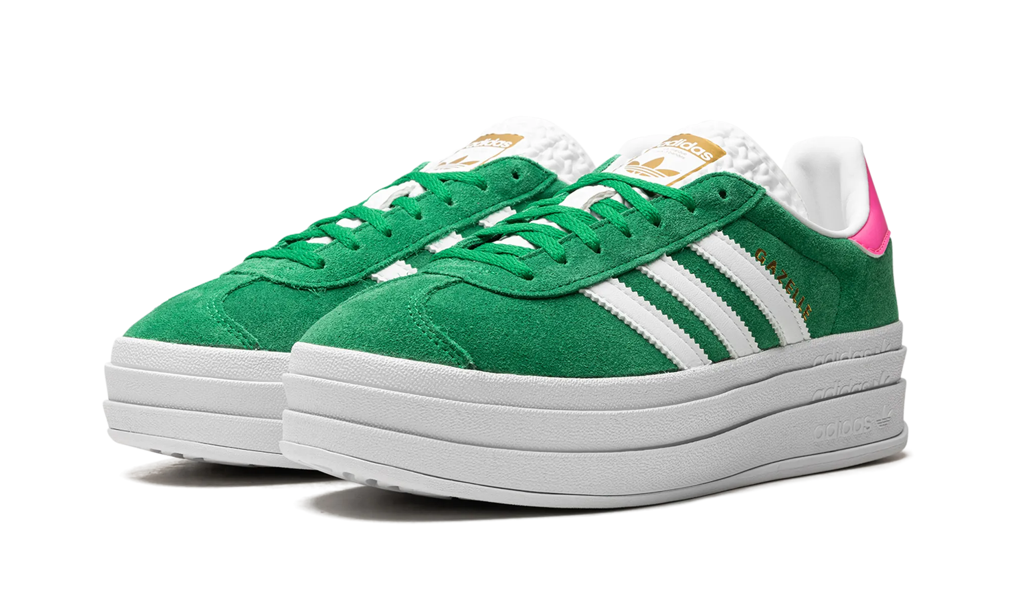 Gazelle Bold WMNS "Green Lucid Pink" adidas womens workout shoes