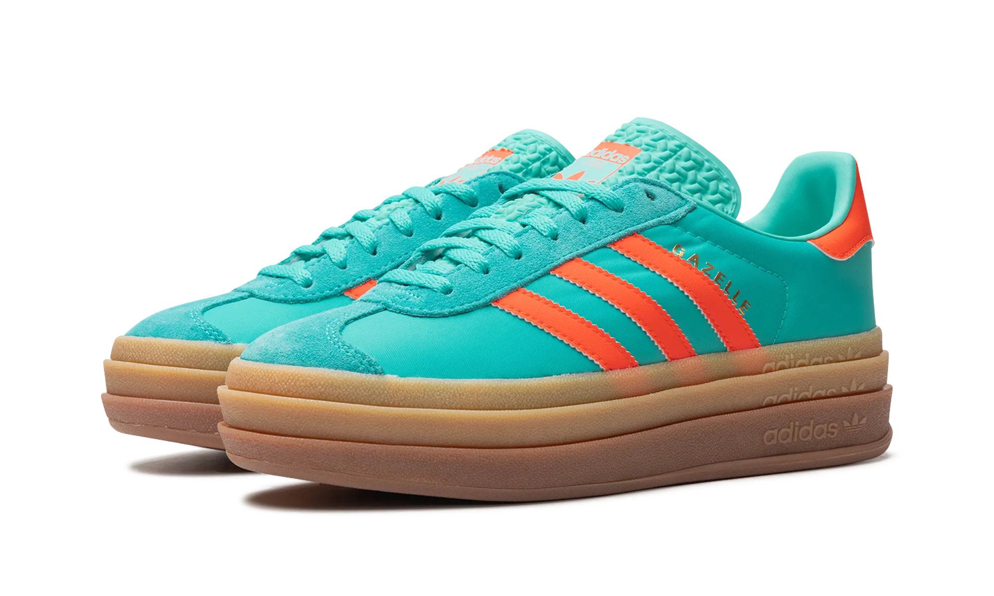 Gazelle Bold WMNS "Mint Rush Impact Orange" adidas stylish womens sneakers