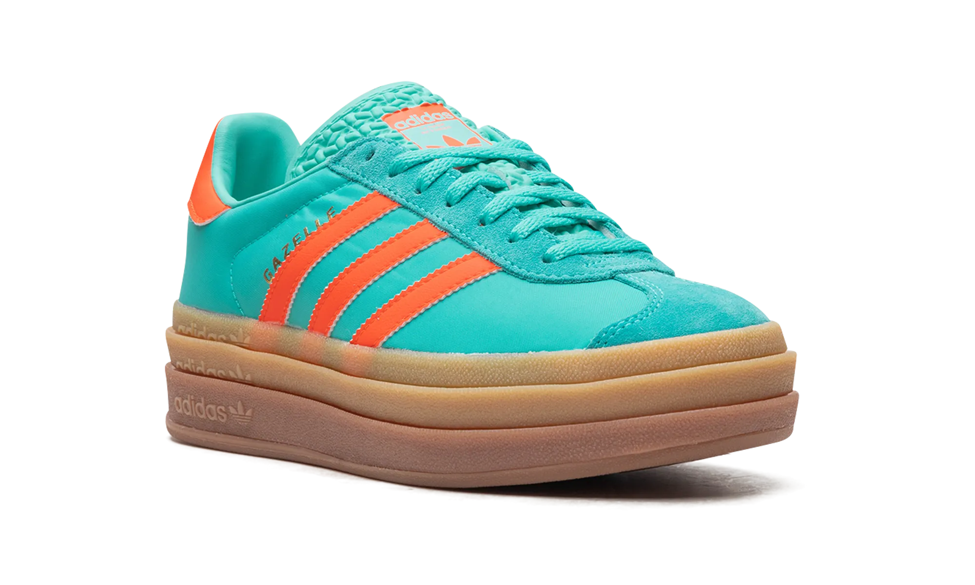 Gazelle Bold WMNS "Mint Rush Impact Orange" adidas stylish womens sneakers