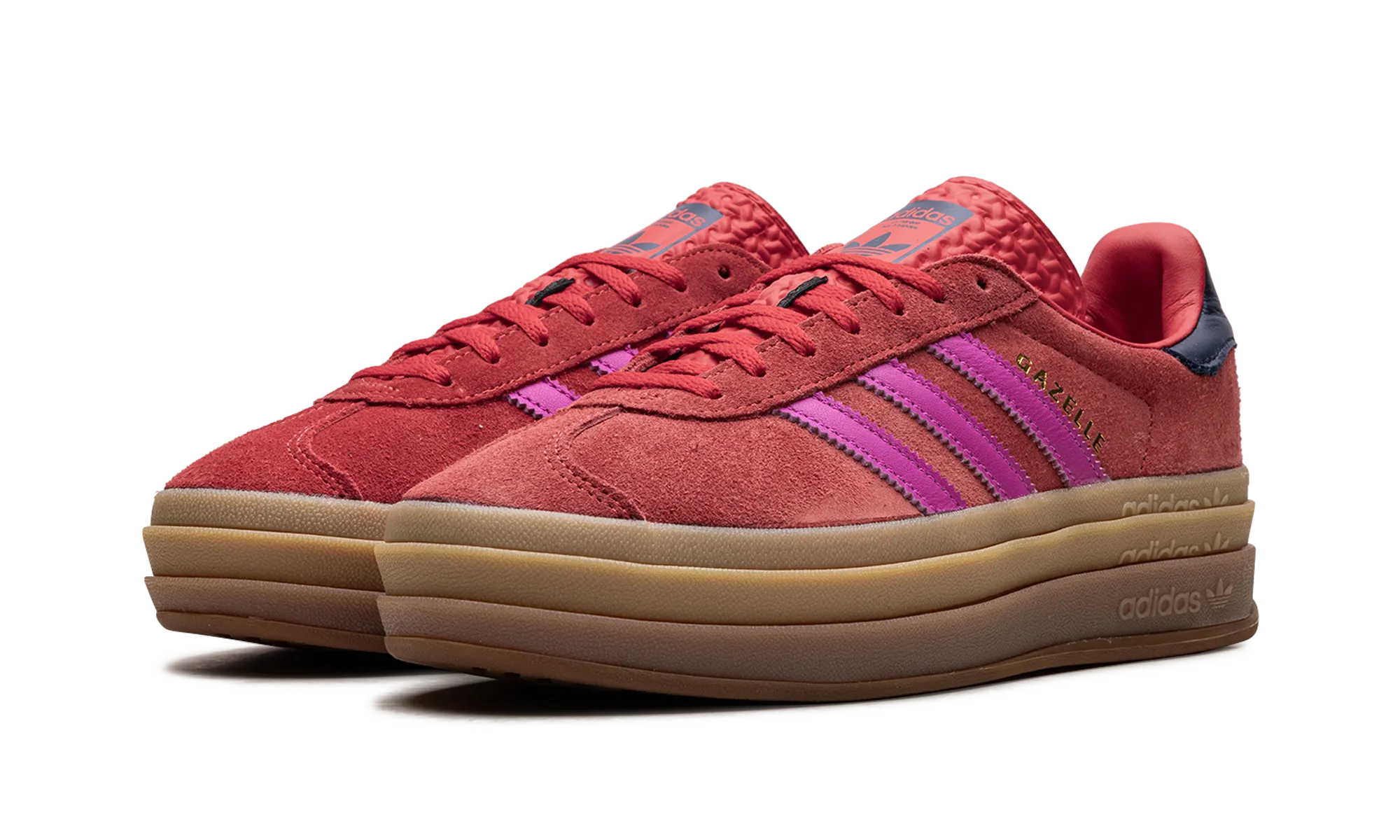 Gazelle Bold WMNS "Red Semi Lucid Fuchsia" adidas stylish womens sneakers