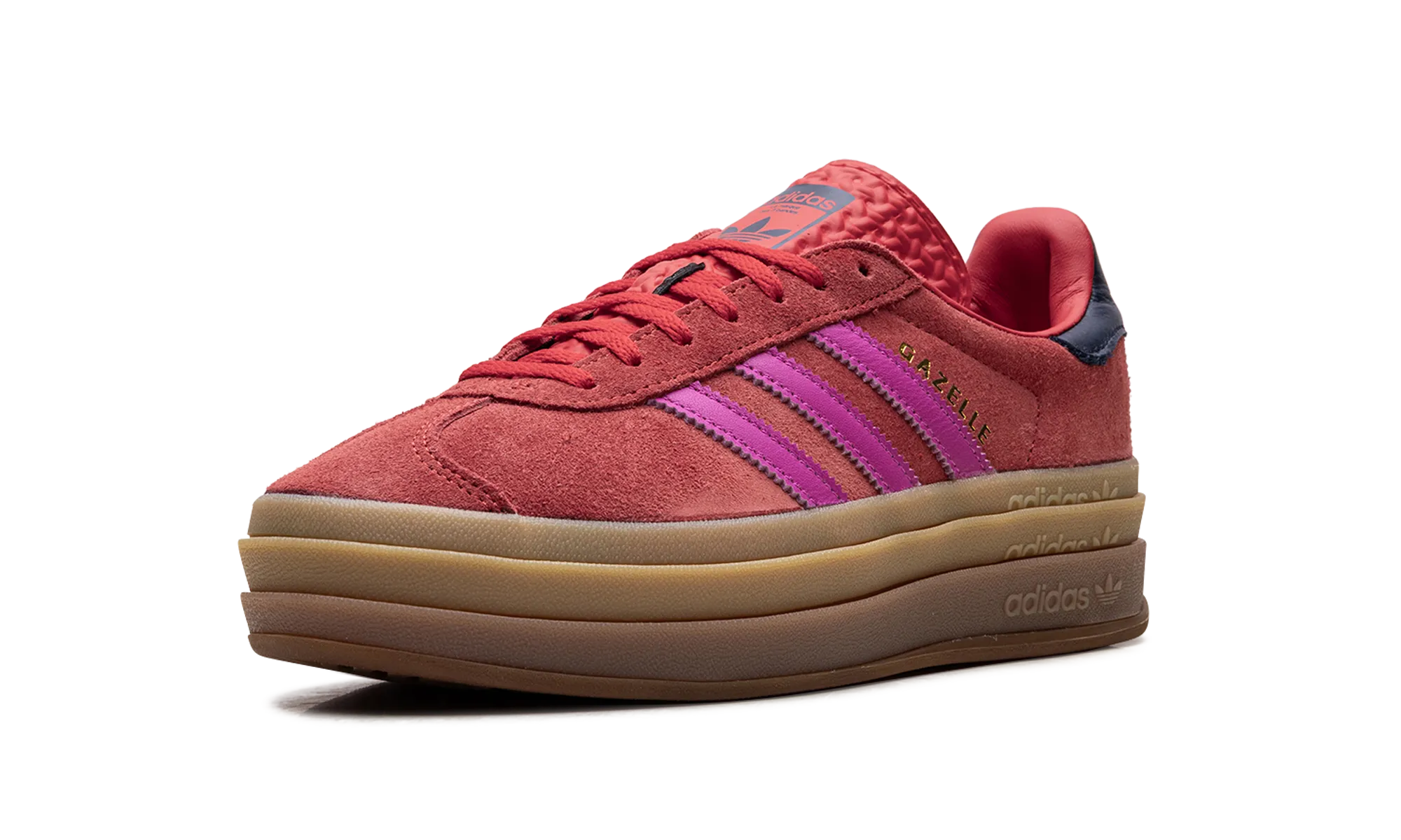 Gazelle Bold WMNS "Red Semi Lucid Fuchsia" adidas stylish womens sneakers