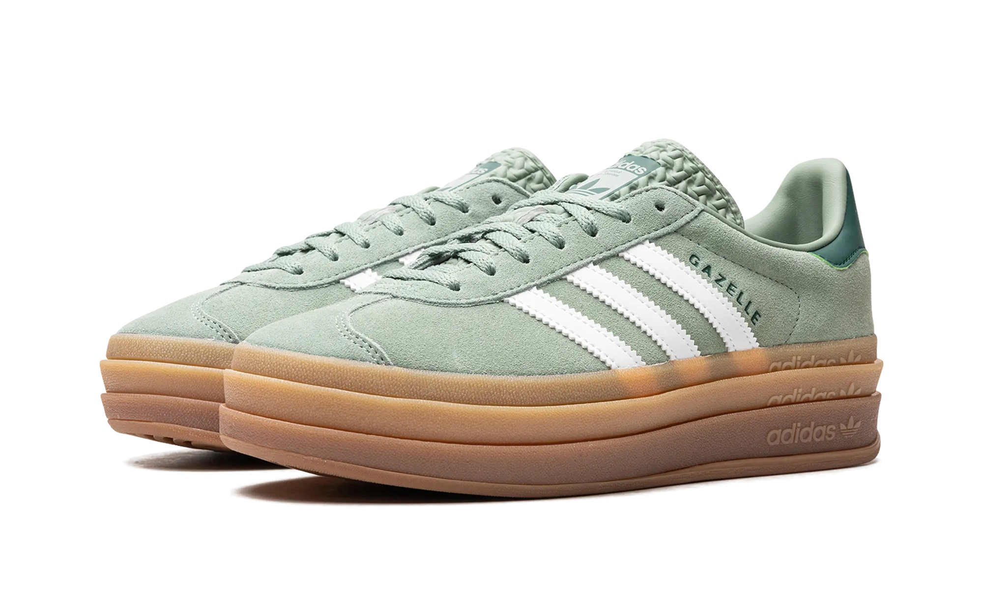GAZELLE BOLD WMNS "Silver Green Gum" adidas stylish womens sneakers