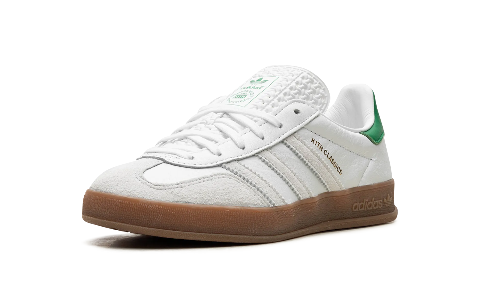 Gazelle Indoor "Kith- White / Green" adidas mesh sneakers for men