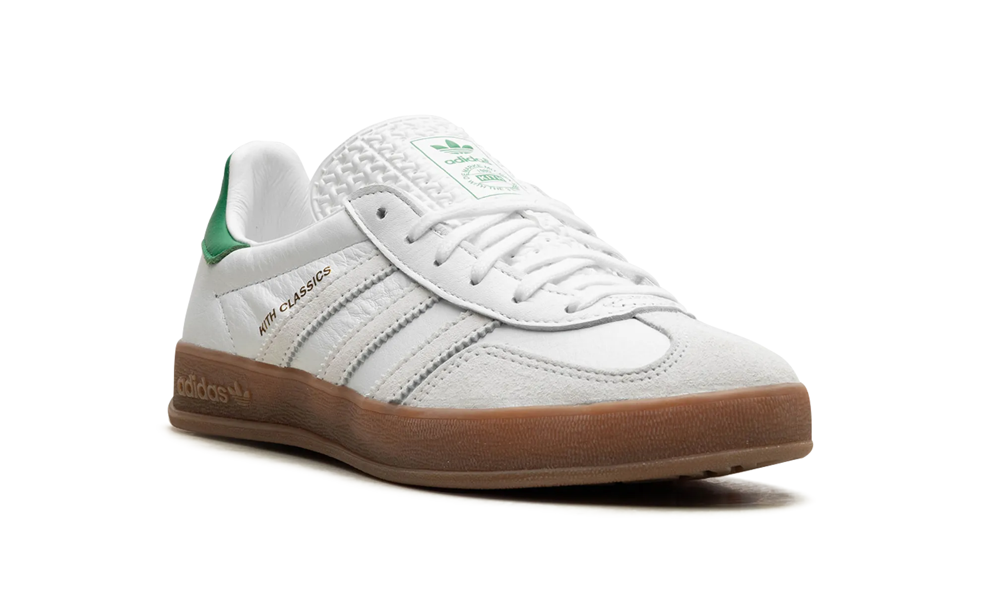 Gazelle Indoor "Kith- White / Green" adidas mesh sneakers for men